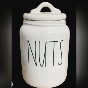 Rae Dunn NUTS baby canister EUC